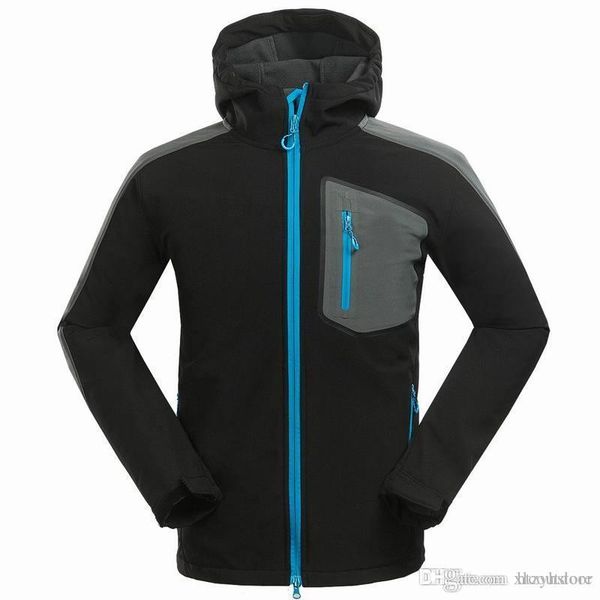 

hxlsportstore new men coat mens sports windproof windbreaker jacket warm coat winter sportwear 1533 zyh, Blue;black
