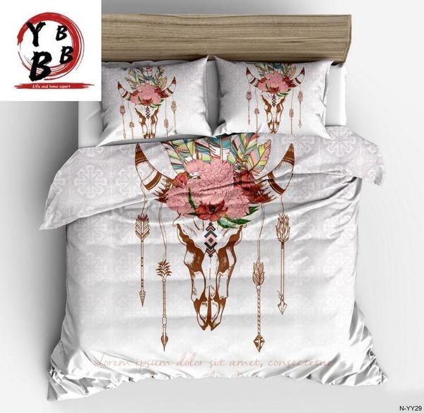 

bedding sets hipster watercolor set twin full  king size dreamcatcher feathers duvet cover bohemian printed bed 2/3pcs