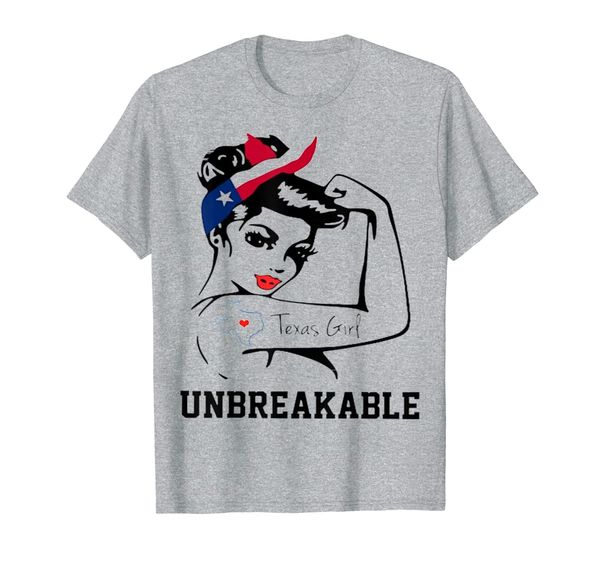 

texas girl unbreakable shirt - texas t shirt, White;black