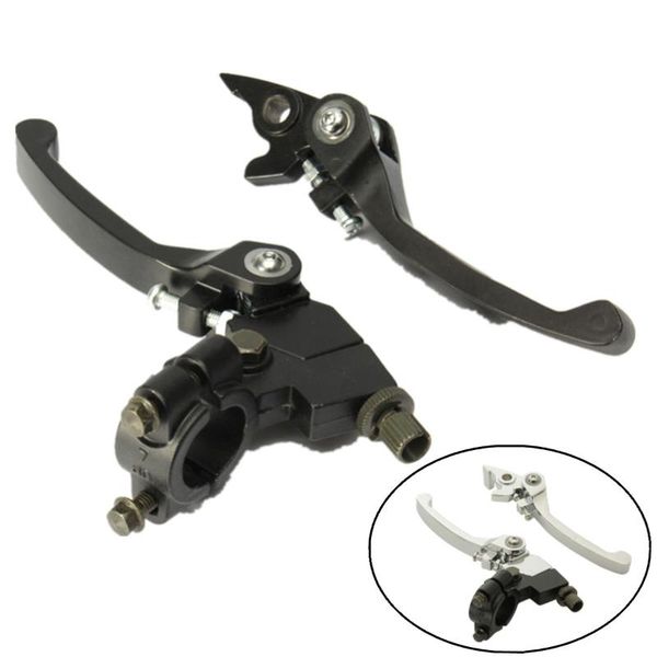 

motorcycle brakes 1 pair black chrome clutch brake lever 22mm 7/8 inch handlebar 125cc 140cc pit dirt bike