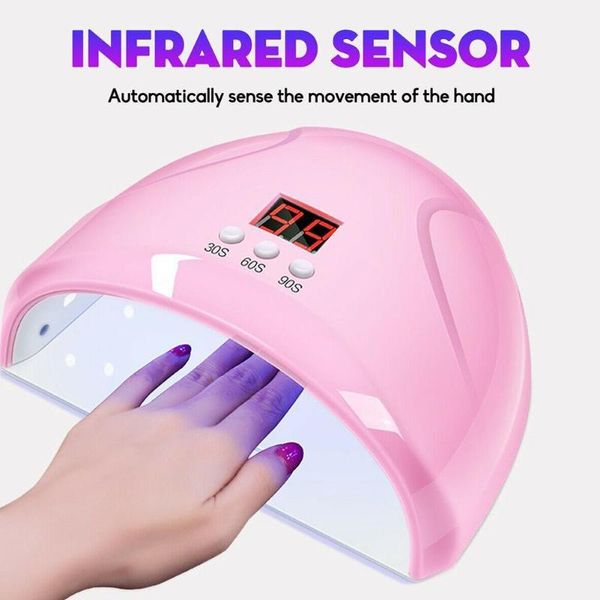 

nail dryers uv led lamp with 12leds for all gels auto-sensing dryer polish quick gel varnish