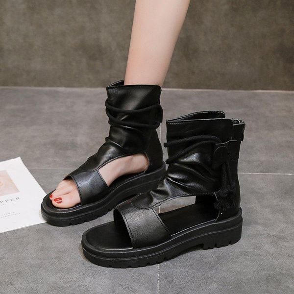 

sandals 2021 summer fashion roman shoes casual black for women