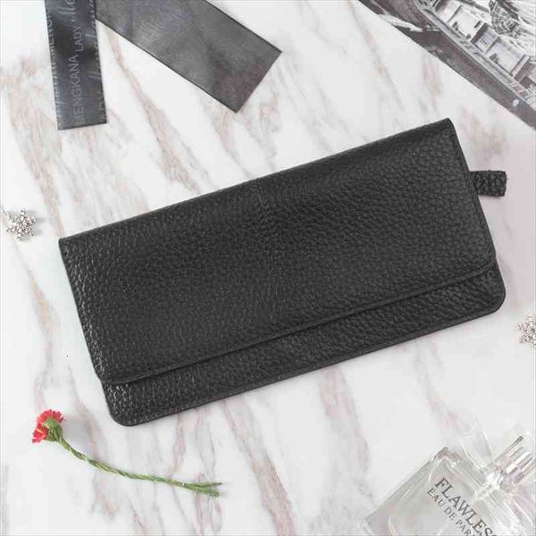 

women wallets genuine leather long wallet fashion zipper bag multicolor splicing wild coin purse billetera mujer, Red;black