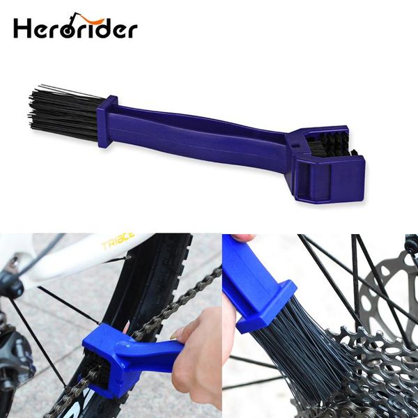

car sponge motorcycle chain cleaner cleaning brush tool bike maintenance blue red