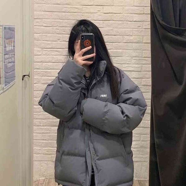 

down cotton padded jacket student bread suit off-season women's winter coat women, Black
