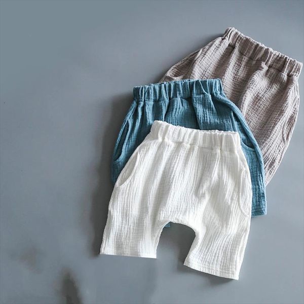 

art summer baby knee seven pants children boys and girls haren, Blue