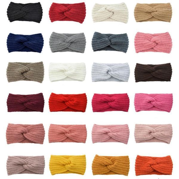 

hair accessories women winter keep warm knitting headband hairband wide side band fascia capelli stricken stirnband1