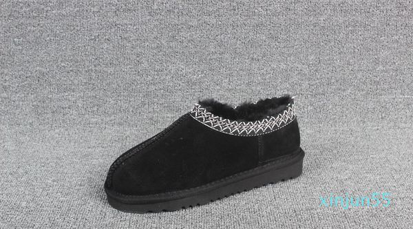 

boot women man classic winter slipper boots ankle snow boots winter slippers, Black
