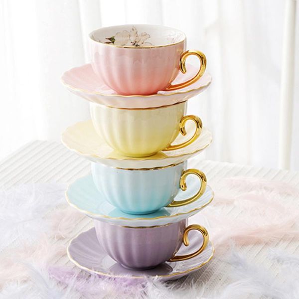 

macarone ceramic coffee cup and saucer, phnom penh pumpkin nordic small fresh afternoon mugs
