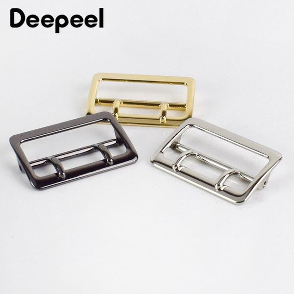 

bag parts & accessories 4/10pcs 40mm alloy double pin buckle adjustable garment hardware diy leather craft material bf028, Black