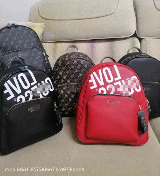 

graffiti printed backpack casual letter zipper fashion women's bag vy758633
