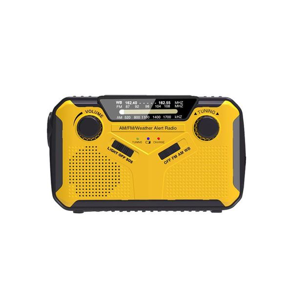 

radio alarm climbing weather broadcast solar emergency portable with led lamp hiking hand crank am fm noaa sos outdoor camping