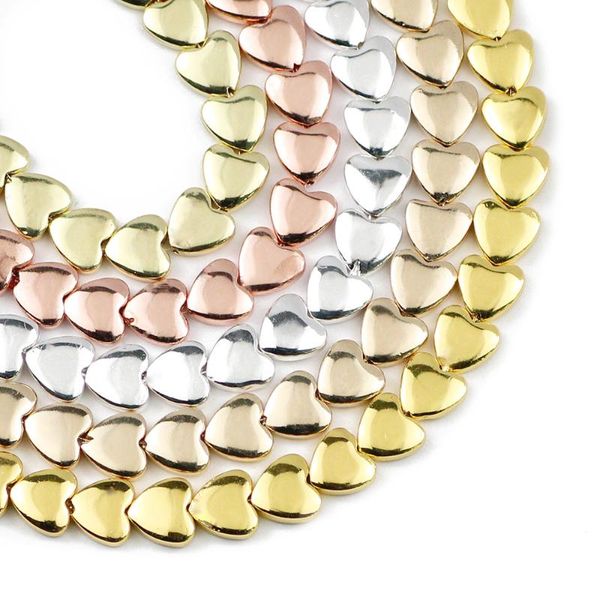 

other jhnby peach heart hematite natural stone matte gold silvers 8mm spacer loose beads for jewelry making diy bracelets accessories