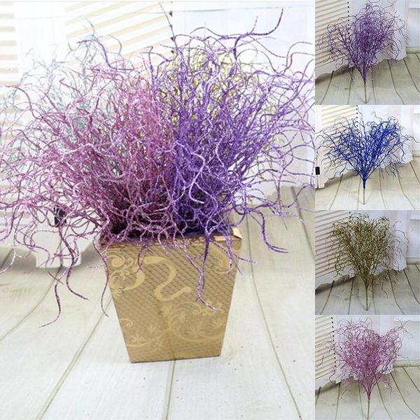 

artificial glitter flower wedding party decoration dry branch simulation coral golden pink flowers material home decor decorative & wreaths