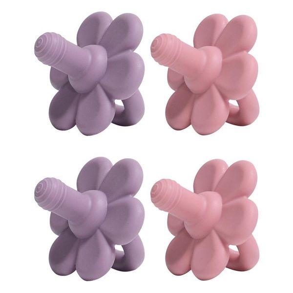 

pacifiers# 4 pcs born and infant pacifiers lovely baby with flower for babies