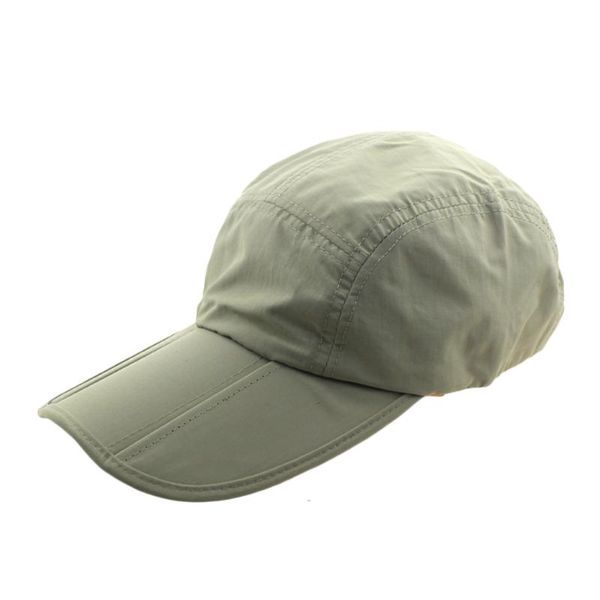 

outdoor hats folding sun baseball cap quick dry visor fishing hat men women sports brand #35, Black;white