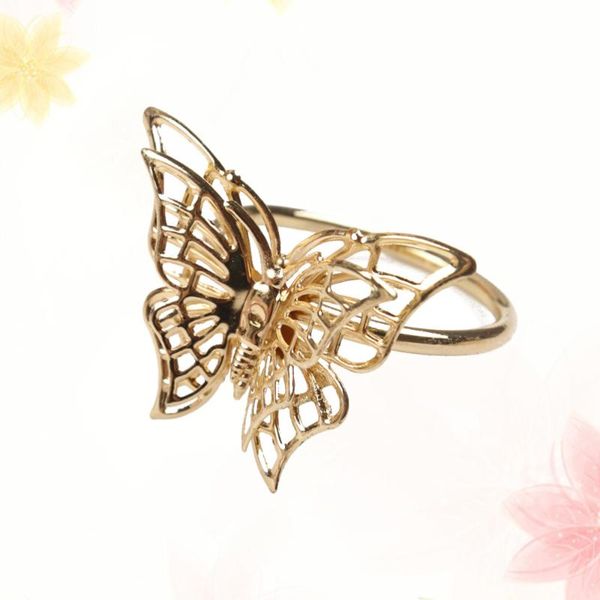 

napkin rings 4pcs golden butterfly sparkling metal buckles shape holders dinning table setting decorati
