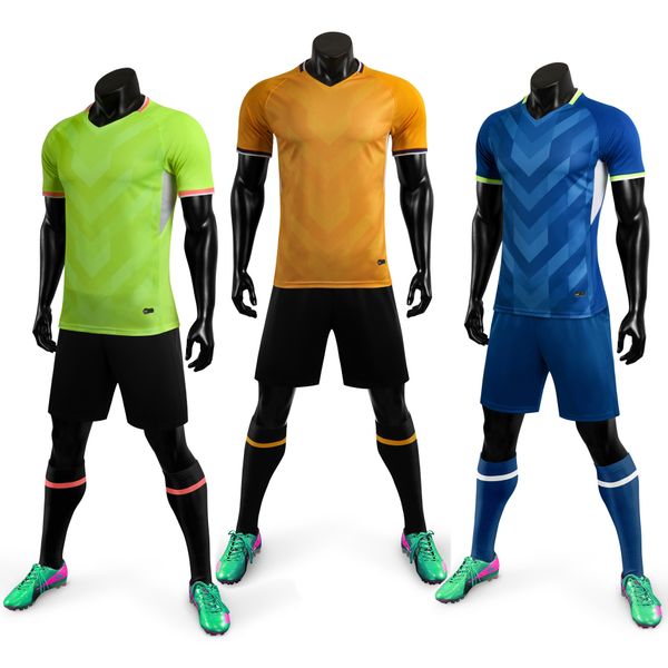 

men boys soccer jersey shorts sets , youth futbol kit uniforms clothing , male female survetement football jersey kits m8628, Black