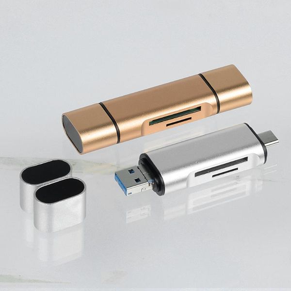 

card reader usb c 3 in 1 3.0 tf/mirco sd smart memory type otg flash drive cardreader adapter hubs