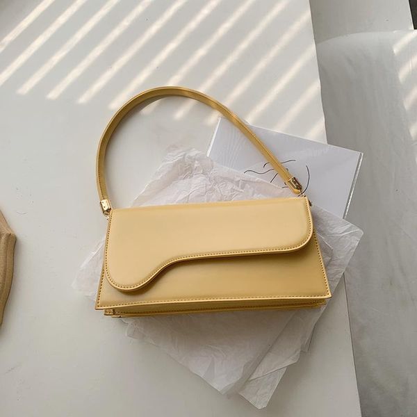 

evening bags retro simple pu leather ladies shoulder bag all-match solid color compact handbag travel casual