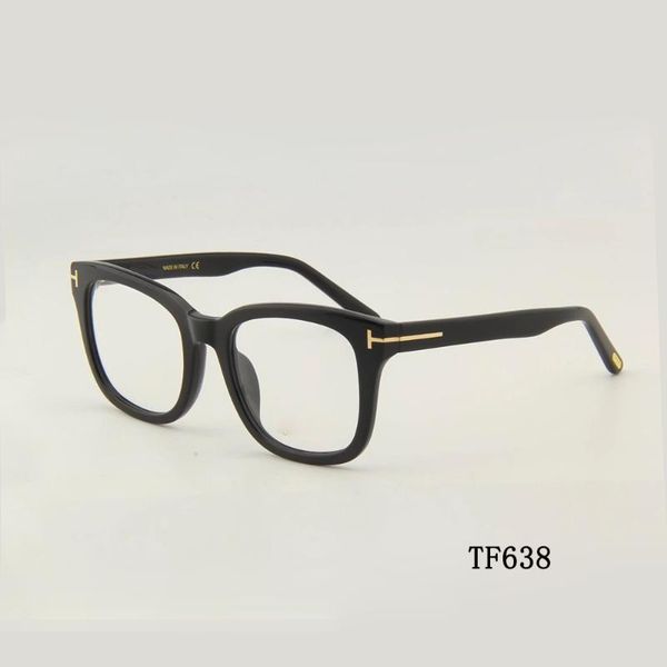 

fashion sunglasses frames tom for man optical eyeglasses ford squar acetate frame men women reading myopia prescription tf638, Black