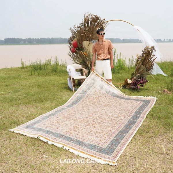 

carpets 6'x9' all over handmade silk carpet eco friendly home traditional rug (yl0263)