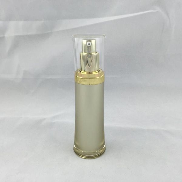 

30ml pink/gold/pearl whiteslim waist acrylic bottle for serum/lotion/foundation/emulsion cosmetic packing plastic storage bottles & jars