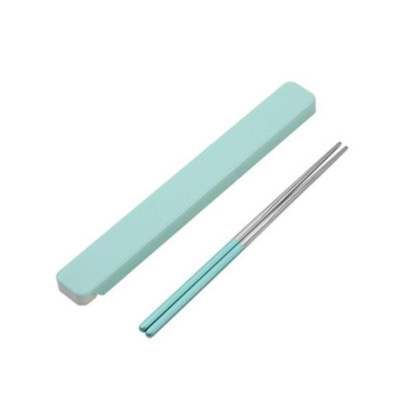 

chopsticks 1pair gift for camping travel with case multicolored students portable safe heat resistant easy clean stainless steel