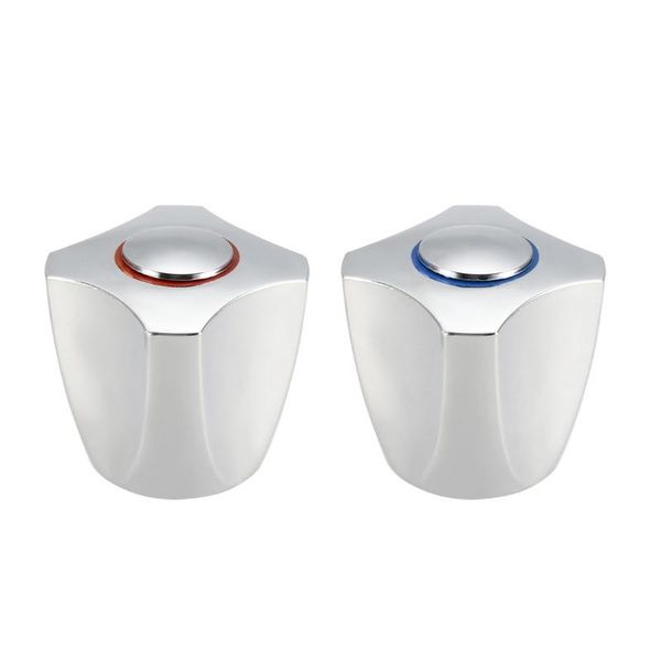 

faucet knob handle 34mm dia universal replacement silver tone 2 pcs kitchen faucets