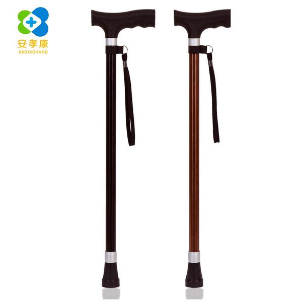 

safe reliable old man crutches retractable wear-resistant multi-function t handle cane stick for elderly trekking poles