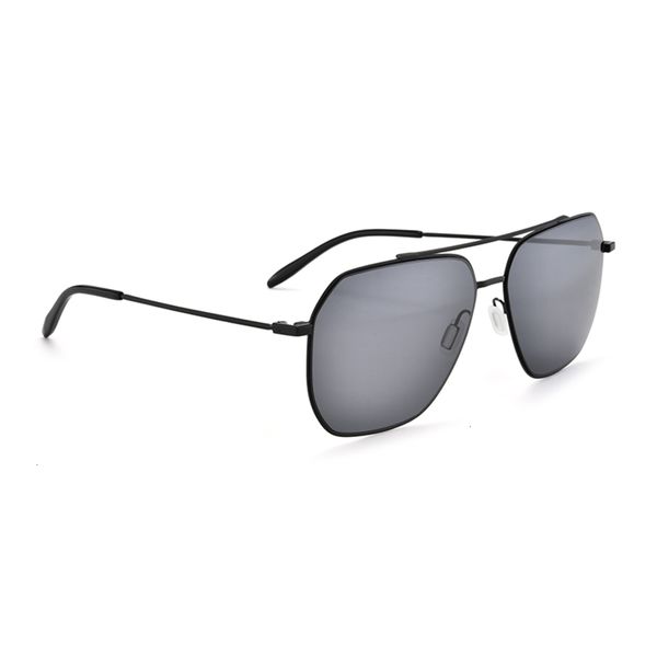 

highend accessories men metal cool sun glass double bridge sunglass, Black