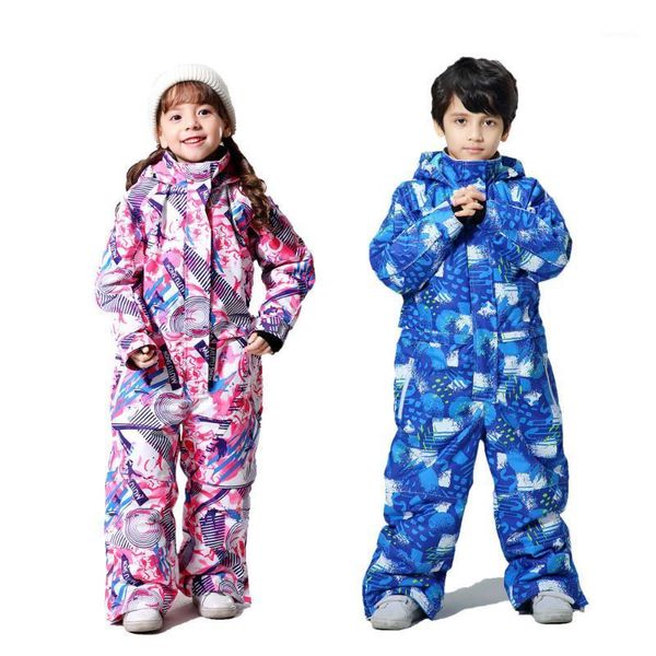 Giacche da sci SNOW Brand Tuta da sci per bambini Ragazzi Ragazze Giacca da snowboard Pantalone Abbigliamento invernale impermeabile antivento Abbigliamento sportivo da esterno Termico