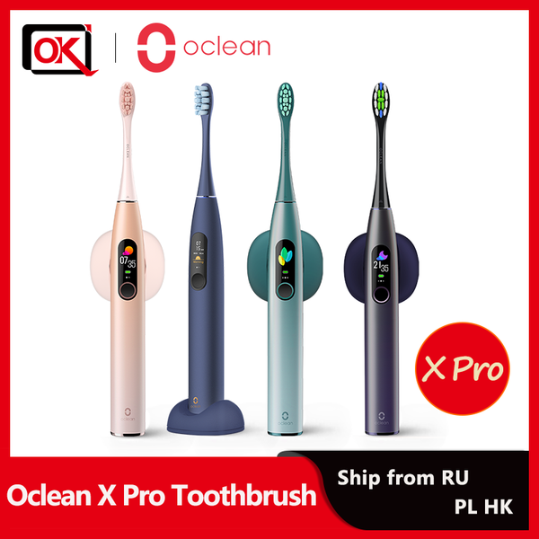 

smart electric toothbrush selling oclean x pro sonic ipx7 waterproof tooth brush with 4 brushing modes rechargeable touch screen