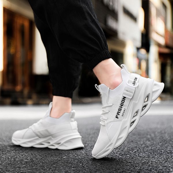 

flying woven korean style trendy women mens athletic shoes size lightweight and breathable men's casual sports shoe for man code:w-g133, White;red
