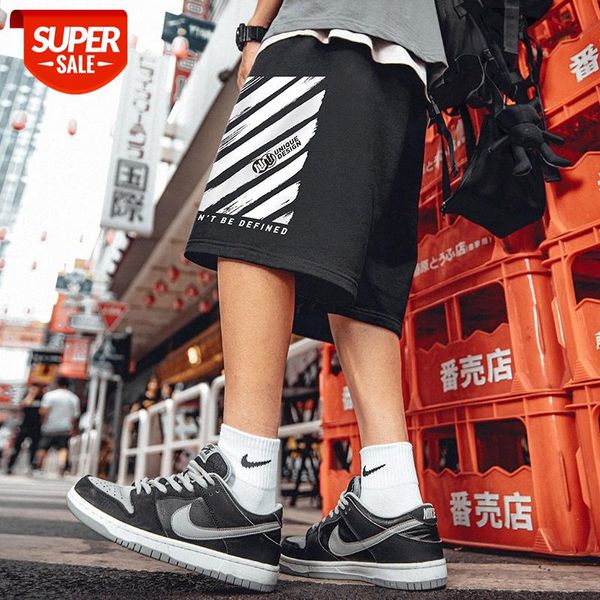 

add fat to increase the straight knit sweater pants male chic hong kong style large size man sports shorts #7655, Black