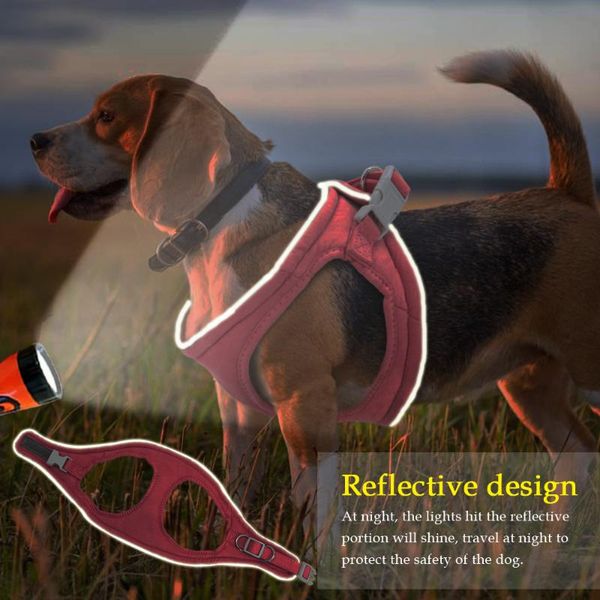 

dog collars & leashes comfortable reflective pet chest strap explosion-proof traction rope vest-style carry supplies.