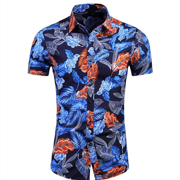 

men's t-shirts hawaii style men summer casual stand collar 100% cotton mens t shirt 2021 fashion clothing, White;black