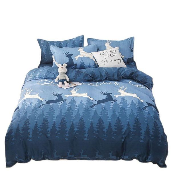 

bedding set home duvet cover bed sheet and pillowcase quilts flat  full double size 220x240 150x200cm 3/4 pcs sets