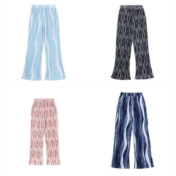 

men's pants 2021 homme plisse sweatpants men women tie-dye pleated stripes joggers drawstring streetwear trousers, Black