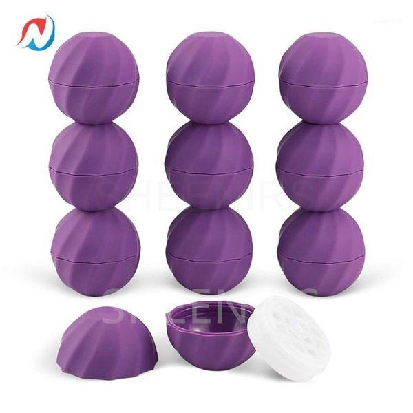 

storage bottles & jars 100pcs 7g empty egg shape lip container diy screw plastic chapstick holder ball lipstick tubes