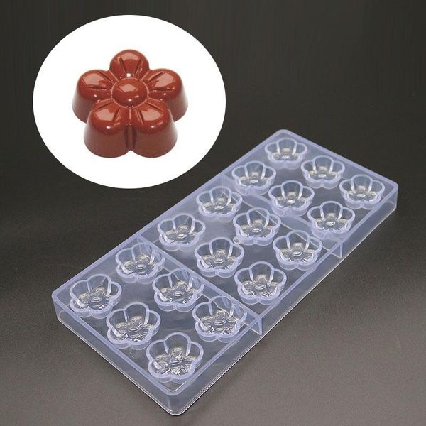 

baking & pastry tools 18 cups plum blossom flower chocolate mold ,baking tool polycarbonate candy jelly mould pc tray bakeware