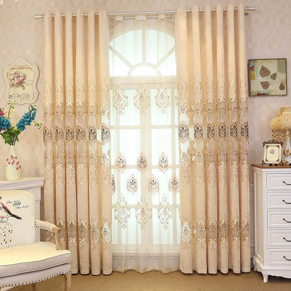 

modern european chenille hollow embroidery curtains for living dining room bedroom luxury curtain & drapes