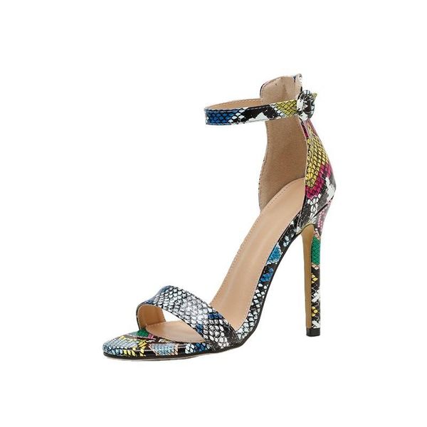 

2021 fashion dress shoes high heel sandals for women large size high-heeled big rubber synthetic fabric slides pu super hoof l, Black