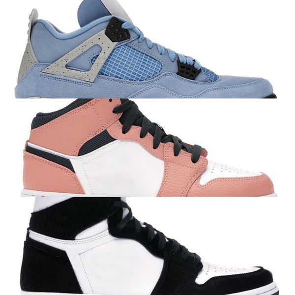 

2021 4s basketball shoes men women jumpman 1s high og hyper royal silver toe university blue black gold turbo green royalty mens sneakers6xq