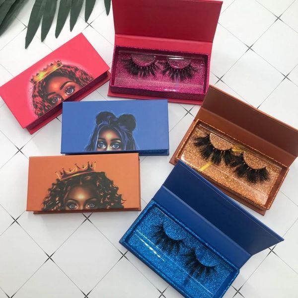 

beauty eyelash box shiny custom logo personalized hard magnetic clear tray1
