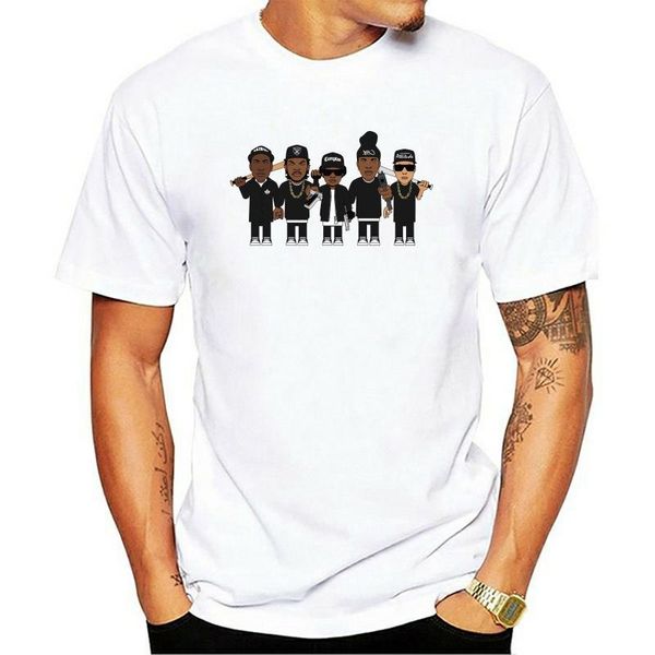 

men's t-shirts 2021 t-shirt hip hop music groups personality pattern design men& short sleeve nwa, White;black