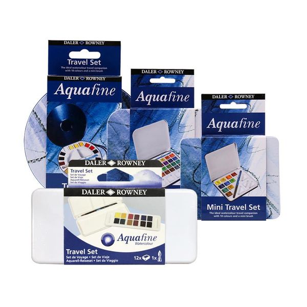 

gift sets daler rowney aquafine watercolour solid paints set travel