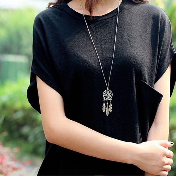 

charms 1pc diy metal dream catcher vintage silver tree feather for jewelry making, Bronze;silver