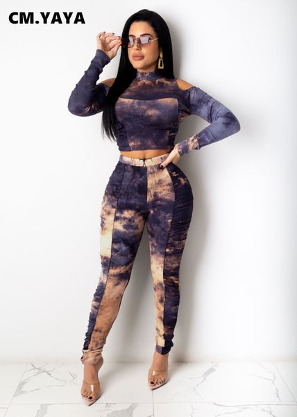 

aumutn winter womens casual print long sleeve o-ne fulll length dstring ankle-length two setby air, White