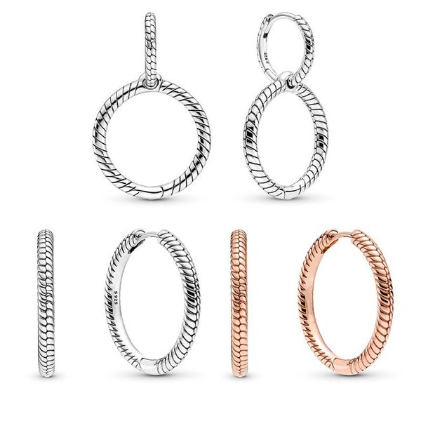 

hoop & huggie 925 sterling silver pan earrings original single instant women's fashion jewelry retro pendie, Golden;silver